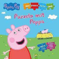 Peppa Pig - Puzzeln mit Peppa. Puzzle-Ketten-Buch mit 5 Puzzles mit je 6 Teilen 1