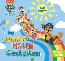 bokomslag PAW Patrol Stickern, Malen, Gestalten. Mit 250 Stickern. Für Kinder ab 3 Jahren