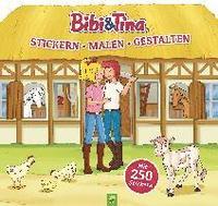 bokomslag Bibi & Tina - Stickern, Malen, Gestalten. Mit 250 Stickern