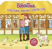 bokomslag Bibi & Tina - Stickern, Malen, Gestalten. Mit 250 Stickern