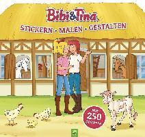 Bibi & Tina - Stickern, Malen, Gestalten. Mit 250 Stickern, Häftad