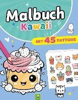 bokomslag Malbuch Kawaii mit 45 Tattoos