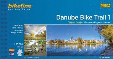 bokomslag Danube Bike Trail 1 Donaueschingen to Passau