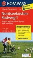 bokomslag Nordseeküstenradweg 1, Von der holländischen Grenze nach Hamburg/Elbe 1 : 50 000