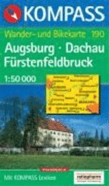 bokomslag 190: Augsburg - Dachau - Furstenfeldbruck 1:50, 000
