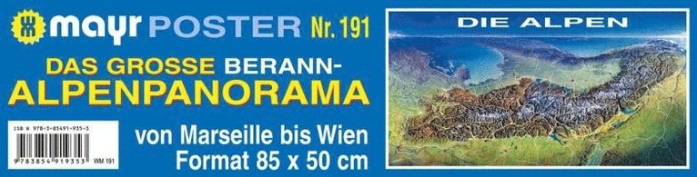 Mayr Panoramakarte Das große Berann-Alpenpanorama 1
