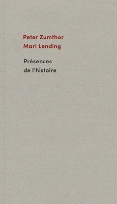 bokomslag Présences de l'histoire