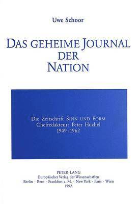 bokomslag Das Geheime Journal Der Nation