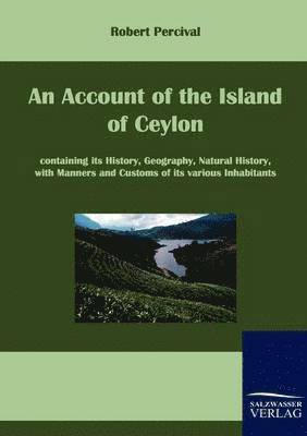 bokomslag An Account of the Island of Ceylon