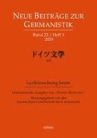 Japanische Gesellschaft für Germanistik - Neue Beiträge zur Germanistik, Band 23 / Heft 1 / 2024, Häftad