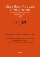 Japanische Gesellschaft für Germanistik - Neue Beiträge zur Germanistik, Band 24 / Heft 1 / 2025, Häftad