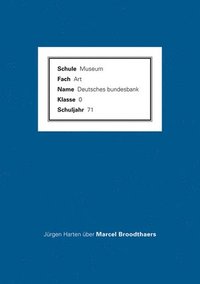 bokomslag Jurgen Harten / Marcel Broodthaers