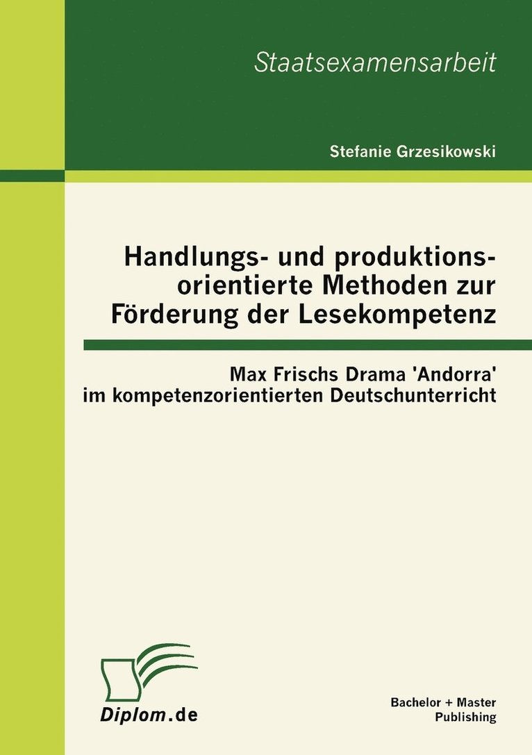 Handlungs- und produktionsorientierte Methoden zur Frderung der Lesekompetenz 1