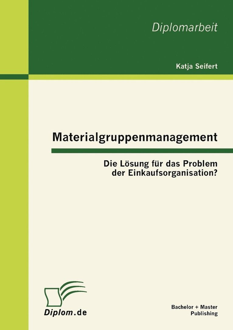 Katja Seifert - Materialgruppenmanagement, Häftad