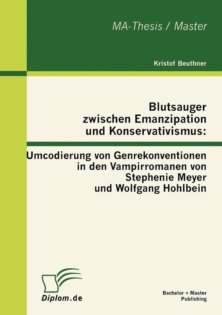 Blutsauger zwischen Emanzipation und Konservativismus 1