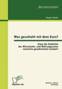 bokomslag Was geschieht mit dem Euro? Kann die Stabilitat der Wirtschafts- und Wahrungsunion weiterhin gewahrleistet werden?