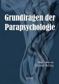bokomslag Grundfragen der Parapsychologie