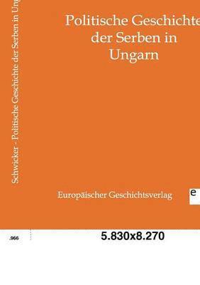 Politische Geschichte der Serben in Ungarn 1