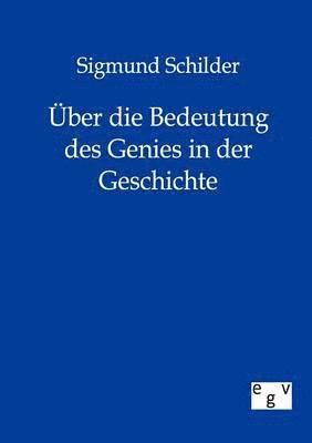 bokomslag ber die Bedeutung des Genies in der Geschichte