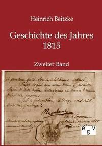 bokomslag Geschichte des Jahres 1815