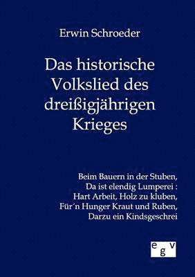 bokomslag Das historische Volkslied des dreissigjahrigen Krieges