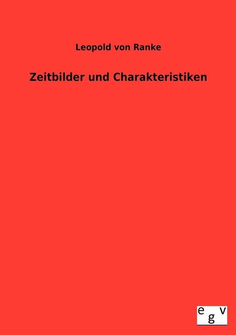 Zeitbilder und Charakteristiken 1