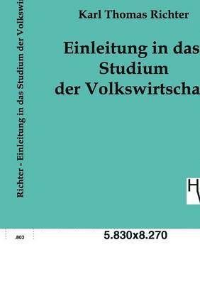 bokomslag Einleitung in das Studium der Volkswirtschaft