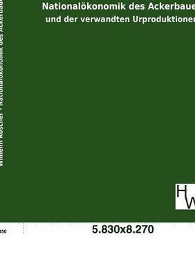 bokomslag Nationaloekonomik des Ackerbaues