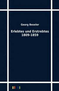 bokomslag Erlebtes Und Erstrebtes 1809-1859