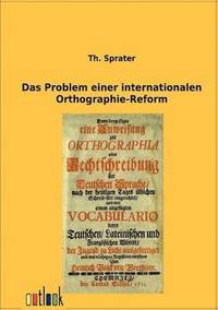 bokomslag Problem einer internationalen Orthographie-Reform