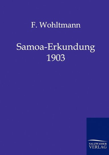 bokomslag Samoa-Erkundung 1903