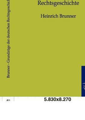bokomslag Grundzüge der deutschen Rechtsgeschichte