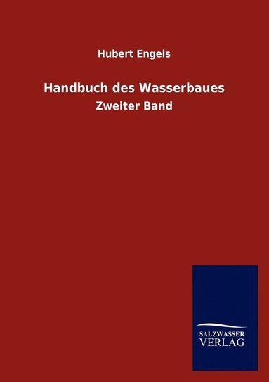 bokomslag Handbuch des Wasserbaues