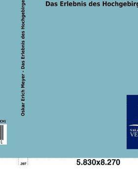 Das Erlebnis Des Hochgebirges 1