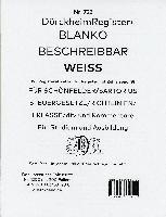 bokomslag DürckheimRegister¿ BLANKO-WEISS beschreibbar für Gesetzessammlungen Nr. 722