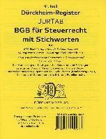 DürckheimRegister® BGB im Steuerrecht 2022 MIT STICHWORTEN