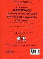 HABERSACK Akronyme OHNE einzelne §§ - §§ BGB-StGB-StPO-GVG-HGB-ZPO-FamFG