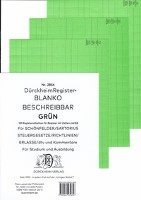 bokomslag DürckheimRegister¿ BLANKO-GRÜN für Schönfelder/ Sartorius/ Steuergesetze/ Richtlinien/ Erlasse/ dtv und Kommentare