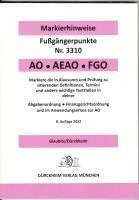 bokomslag ABGABENORDNUNG & FGO Dürckheim-Markierhinweise/Fußgängerpunkte für das Steuerberaterexamen: Dürckheim'sche Markierhinweise