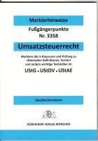 bokomslag UMSATZSTEUERRECHT Dürckheim-Markierhinweise/Fußgängerpunkte für das Steuerberaterexamen