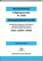 bokomslag UMSATZSTEUERRECHT Dürckheim-Markierhinweise/Fußgängerpunkte für das Steuerberaterexamen