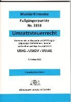 UMSATZSTEUERRECHT Dürckheim-Markierhinweise/Fußgängerpunkte für das Steuerberaterexamen 1