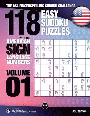 118 Easy Sudoku Puzzles With the American Sign Language Numbers 1