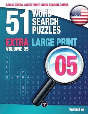 Sam Mark - Sam's Extra Large Print Word Search Games, 51 Word Search Puzzles, Volume 5, Häftad
