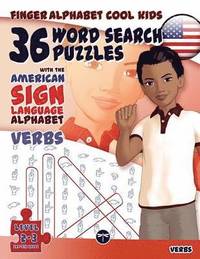 bokomslag 36 Word Search Puzzles  - American Sign Language Alphabet - Verbs
