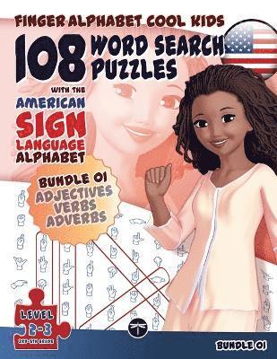 108 Word Search Puzzles with the American Sign Language Alphabet: Bundle 01 1