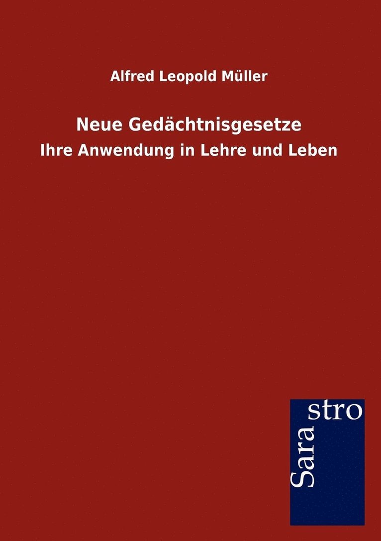 Neue Gedachtnisgesetze 1