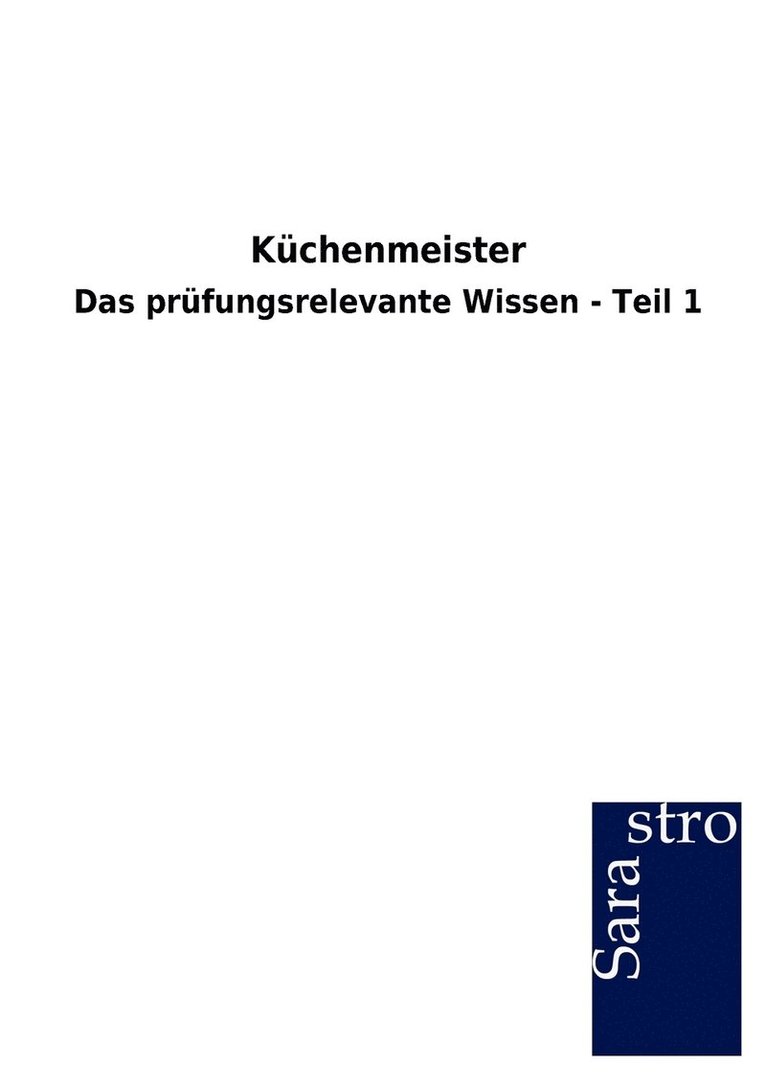 Kuchenmeister 1