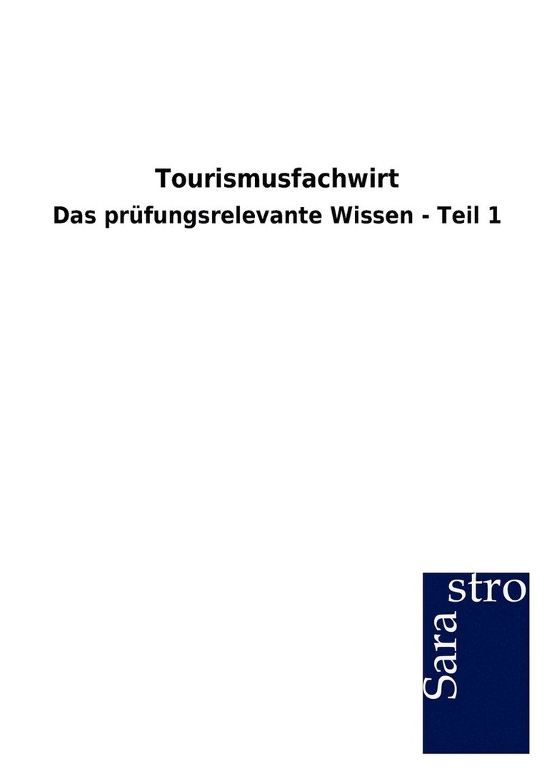 Tourismusfachwirt 1