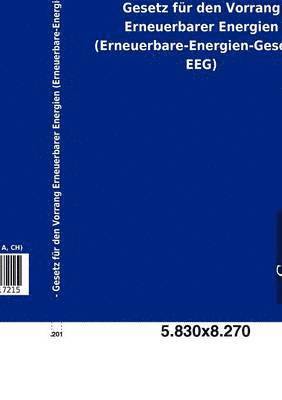 bokomslag Gesetz Fur Den Vorrang Erneuerbarer Energien (Erneuerbare-Energien-Gesetz - Eeg)